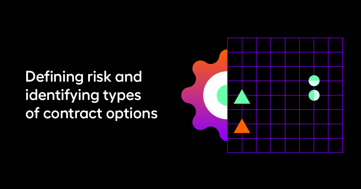 Defining risk and identifying types of contract options