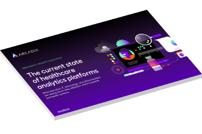 "The current state of healthcare analytics platforms" report cover