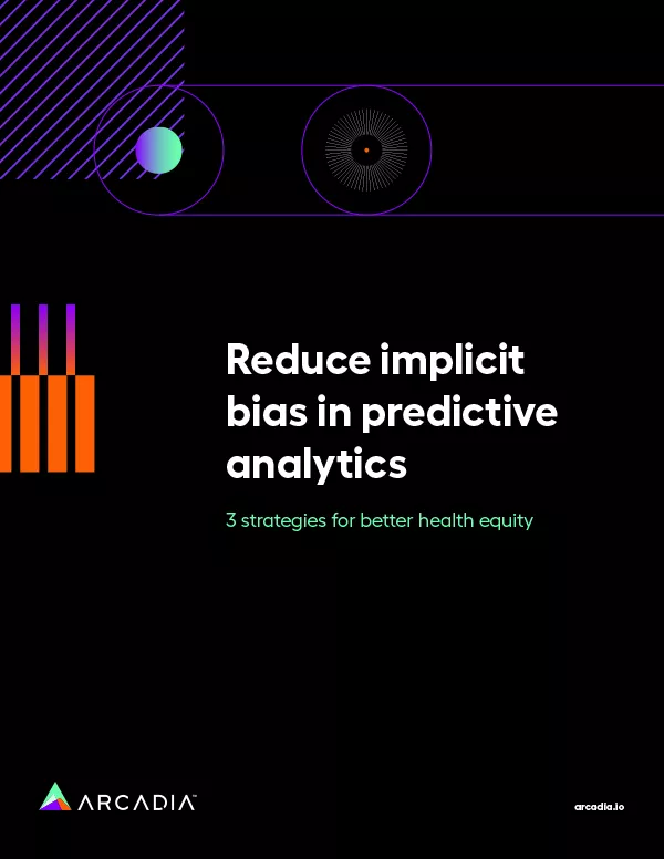 Cover of the white paper: "Reduce implicit bias in predictive analytics"