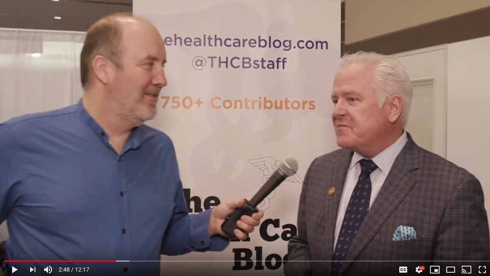 Sean Carroll being interviewed by Matt Holt for The Health Care Blog