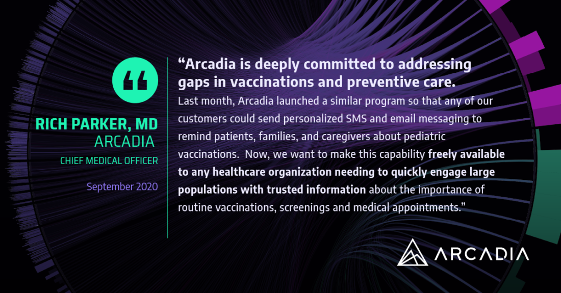 Rich Parker MD on why Arcadia is making Outreach available to non-customers at no cost