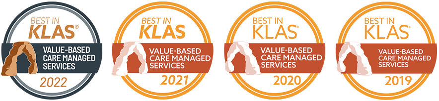 Arcadia four, yearly awards for Best in KLAS for Value-Based Care Services