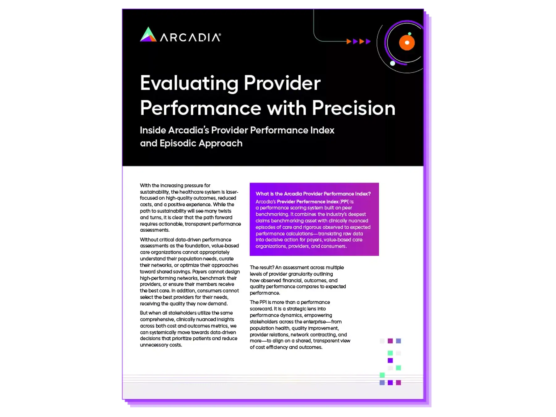 Evaluate Provider Performance with Precision