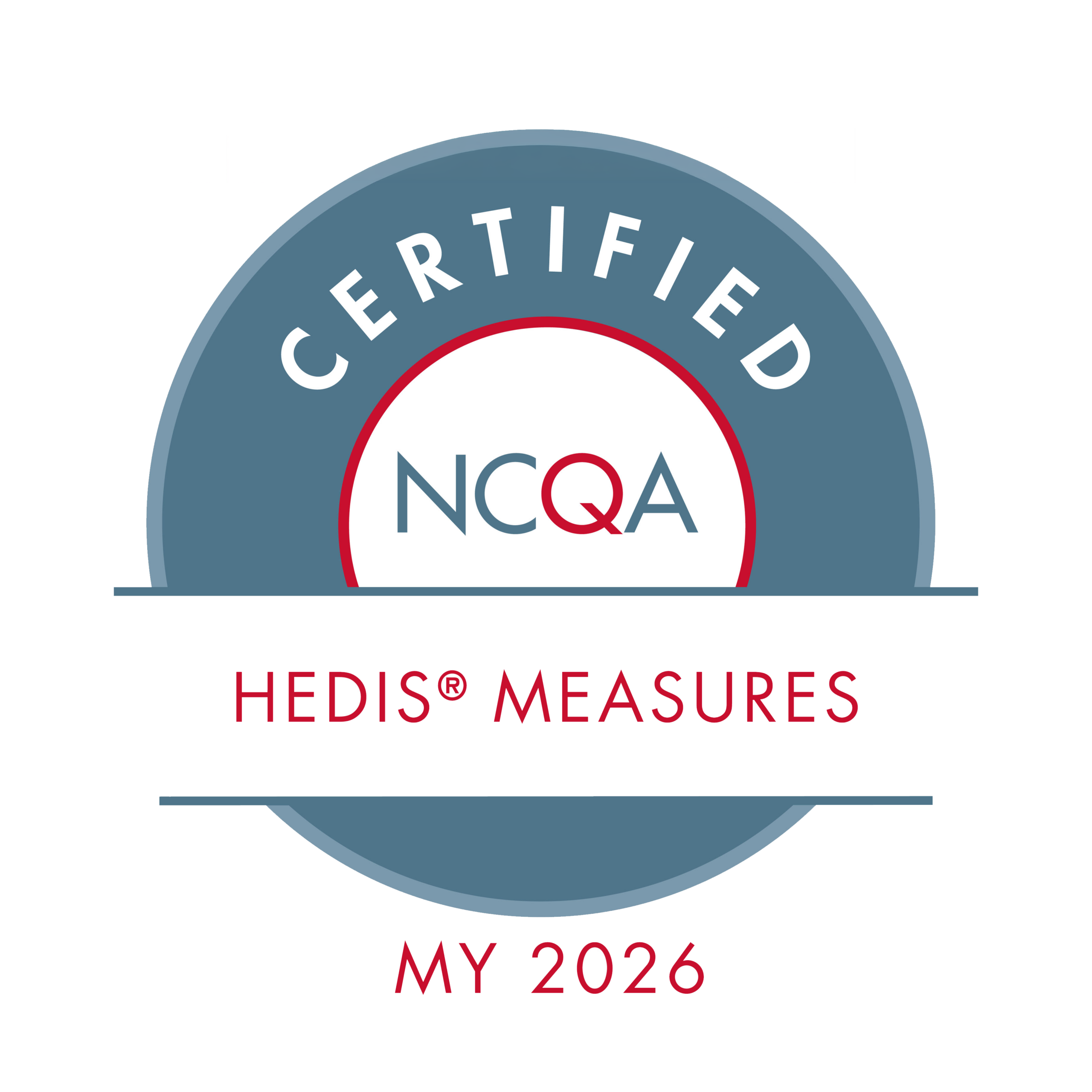 Certified NCQA Hedis Measures My 2026 Badge